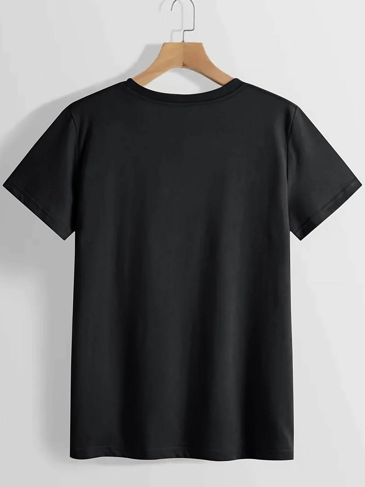 Fashionable Print Crew Neck T-Shirt for Women - Lightweight Breathable Polyester Casual Short Sleeve Tee Spring Summer Everyday Wear
