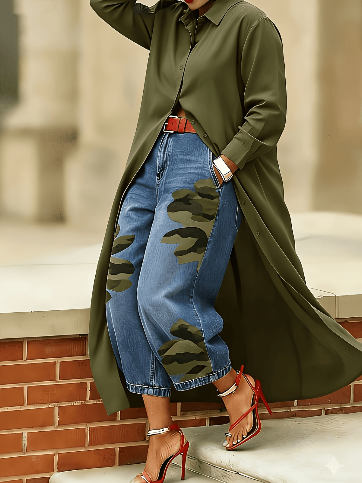 Women Maxi Shirt Dress Long Sleeve Button Down Lapel Collar Loose Fit Duster Dress S-XXL