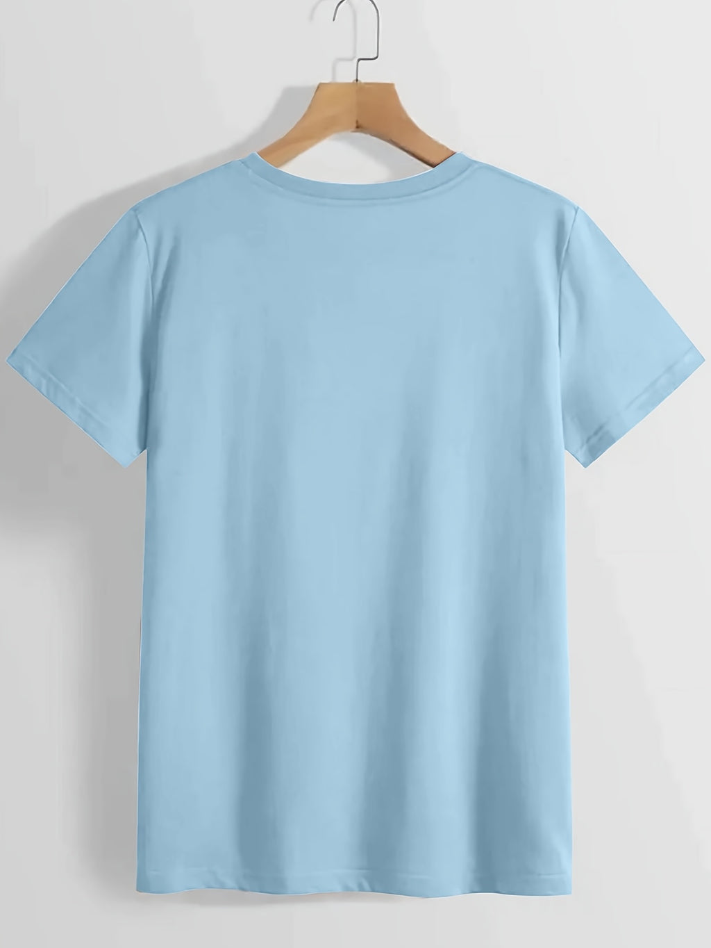Geometric Print Crew Neck T-Shirt Women Casual Short Sleeve Stretch Knit Graphic Tee Light Airy Spring Summer Fall S-XXL
