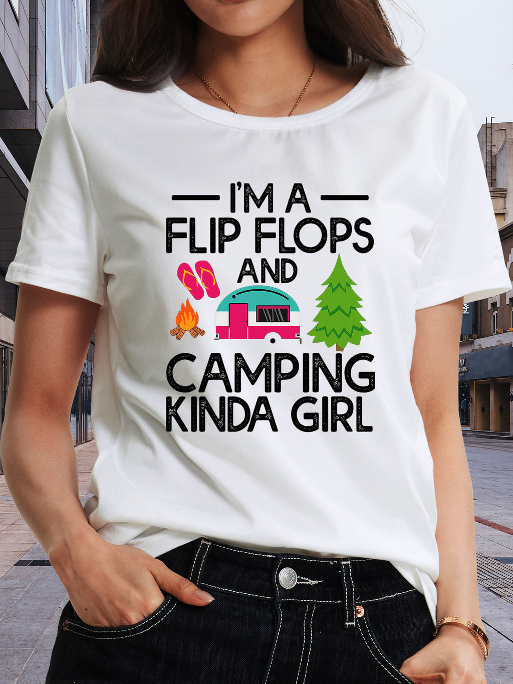 Funny Quotes Graphic Tee Women Loose Crew Neck Short Sleeve T-Shirt | Casual Statement Print Top Spring Summer Fall