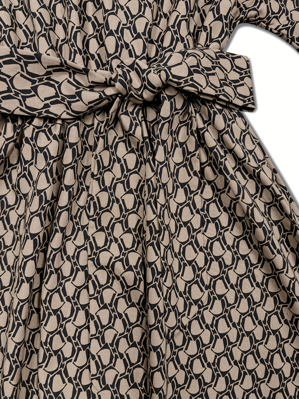 Women's Print Tent Dress Round Neck Tie Belt Short Sleeve Casual Spring Summer Knee Length S-XL