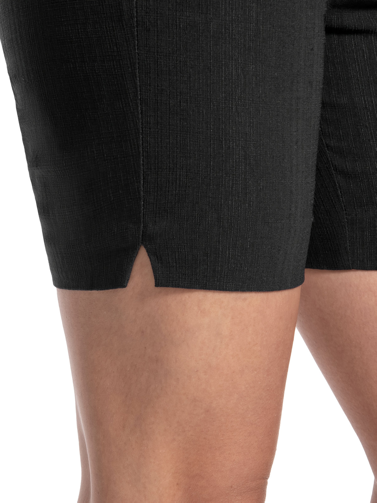 Women High Waist Stretchy Casual Summer Shorts Front Pockets Office Wear Solid Color Spring Fall Multi Colors