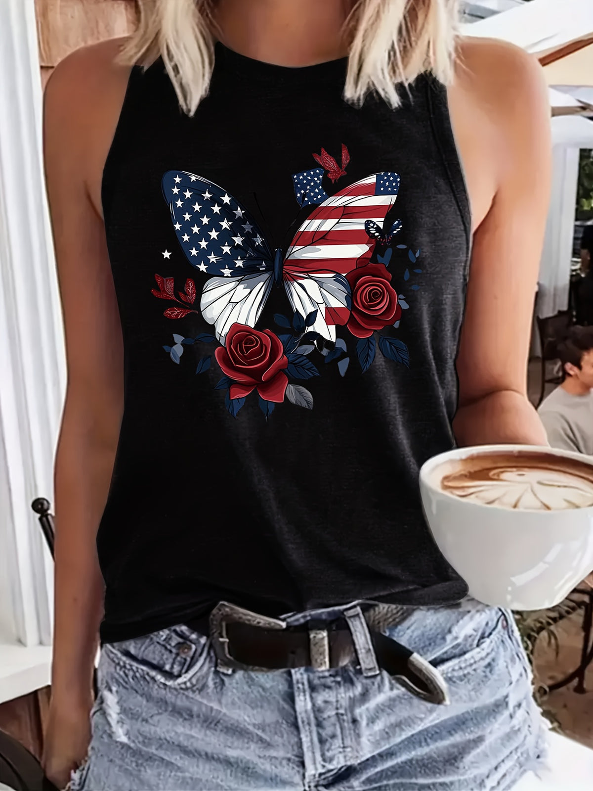 Graphic Drawing Print Tank Top Women Crew Neck Sleeveless Casual Lightweight Breathable All Season Polyester Tee S-XXL