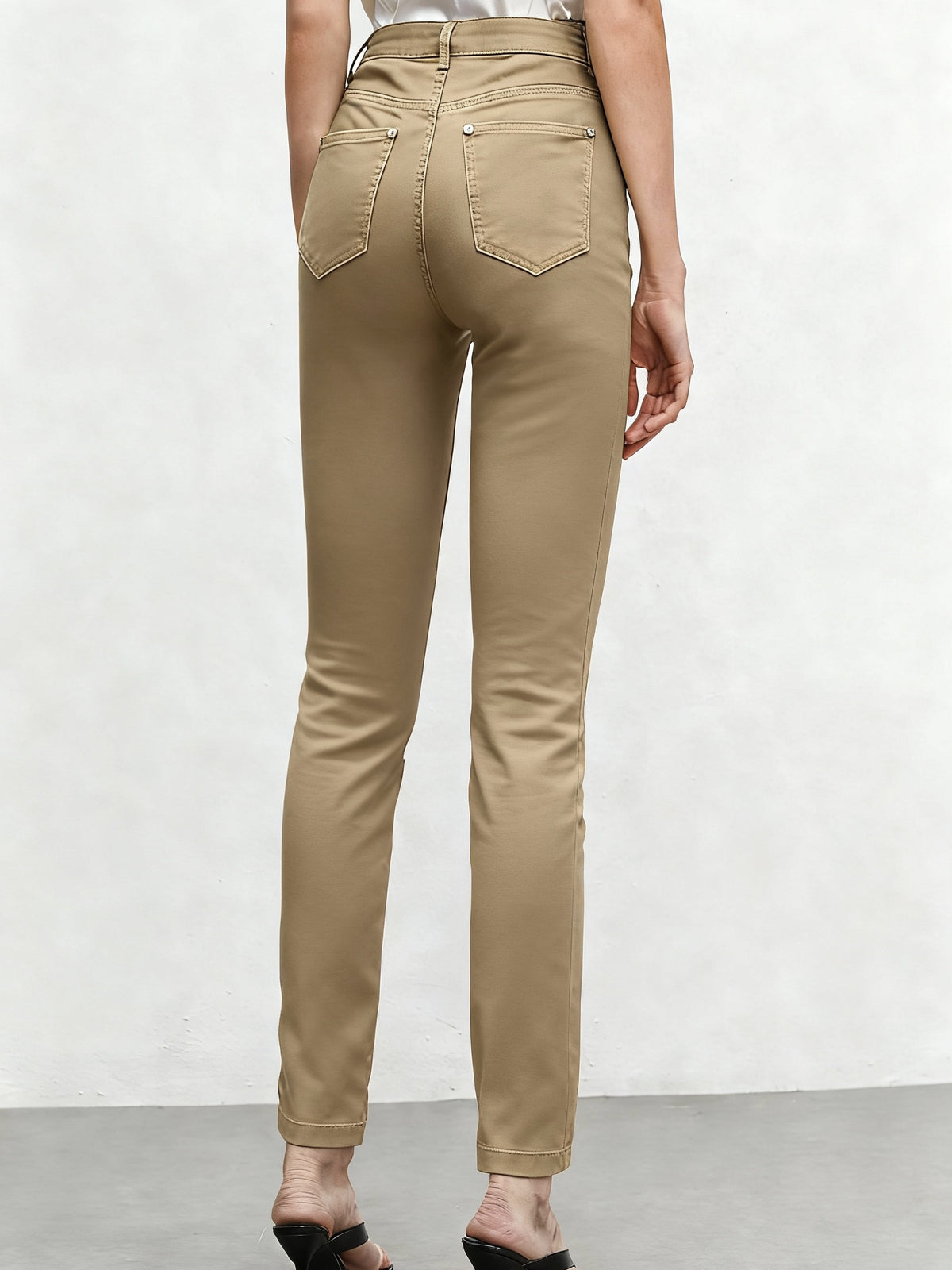 Women's Slim-Fit Stretchy Jeans Casual All Season Red Black Khaki Deep Blue S-XXL