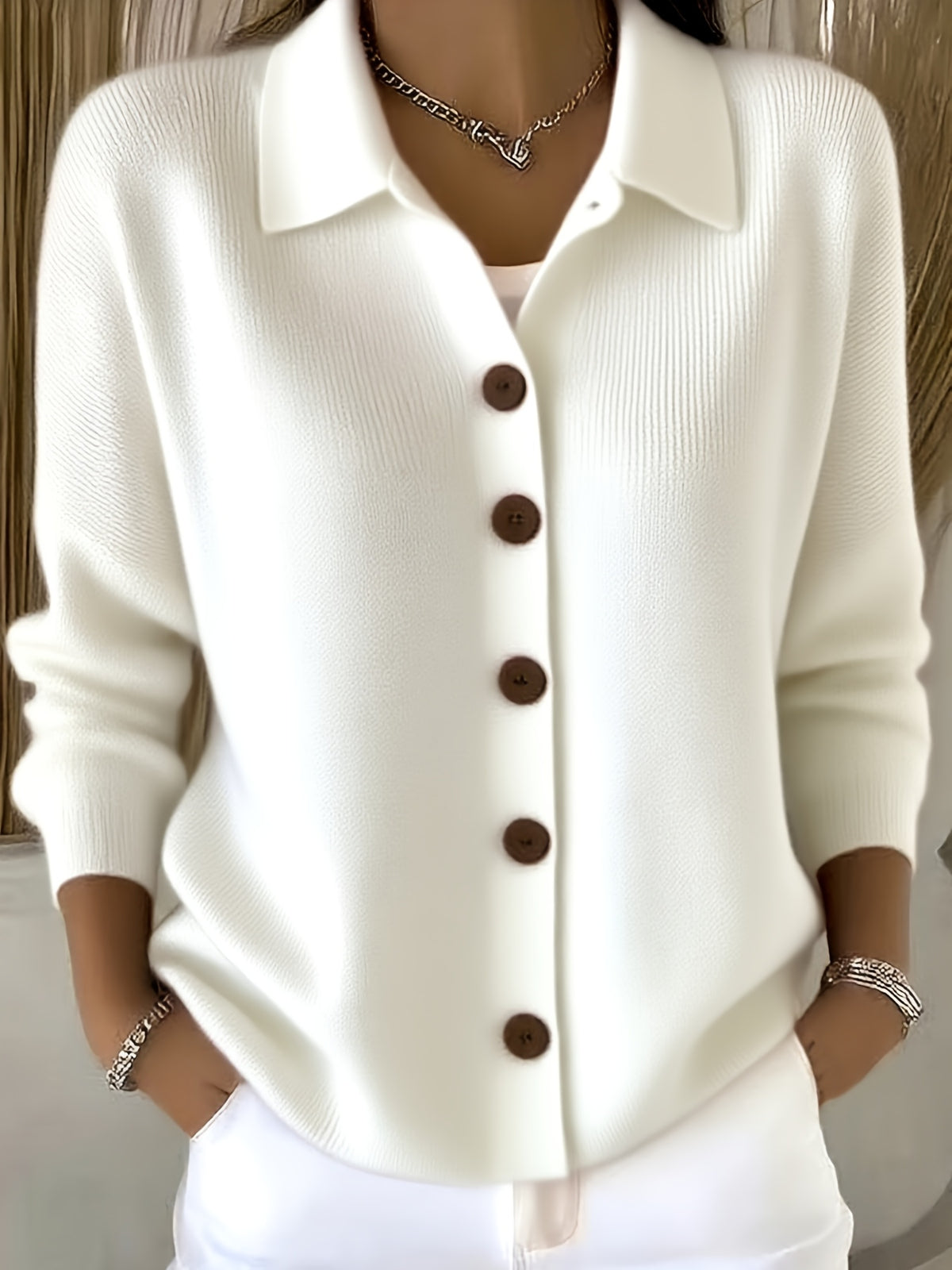 Women's Oversized Cardigan Sweater Button Up Long Sleeve Knit Jacket Casual Outwear Trendy Fall Winter Cozy Layering Coat