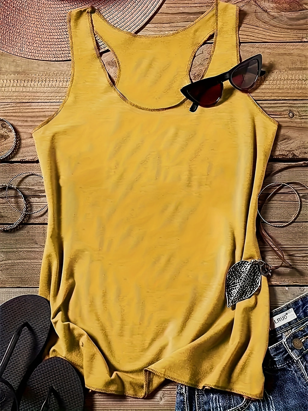 5-Pack Sleeveless Tank Tops for Women | Round Neck Stretchy Casual Cami Tops | Multipack Basic Layering Tops | Spring Summer Everyday Vest Tank Women