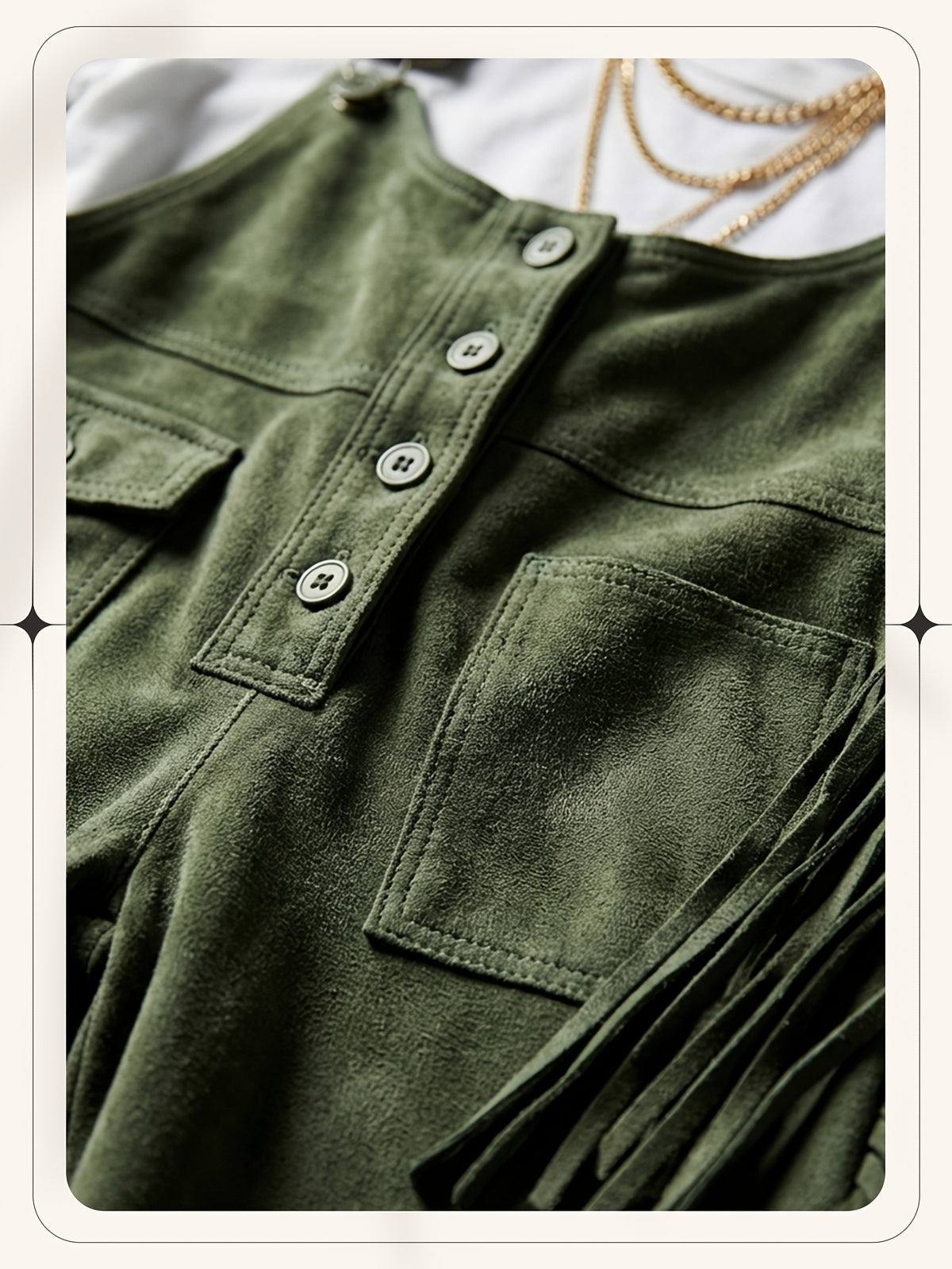 Vintage Fringe Overalls Women Wide Leg Loose Faux Suede Western Boho Festival Country Concert Halloween Costume Outfit