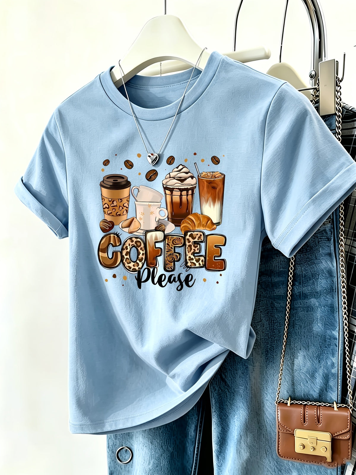 Geometric Pattern Print T-Shirt Women Crew Neck Short Sleeve Stretch Casual Fun Tee Multicolor S-XXL