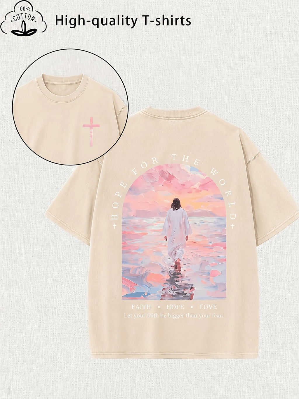 Women's Retro Washed Graphic T-Shirt Loose Fit Crew Neck Short Sleeve Casual Street Style S-XXL