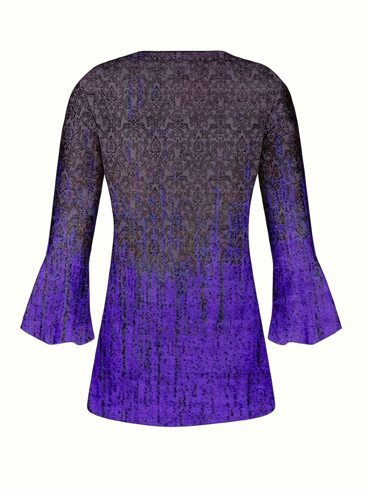 Ethnic Graphic Print T-Shirt Women Vintage Button Front Crew Neck Casual Boho Tee Spring Summer S-XXL