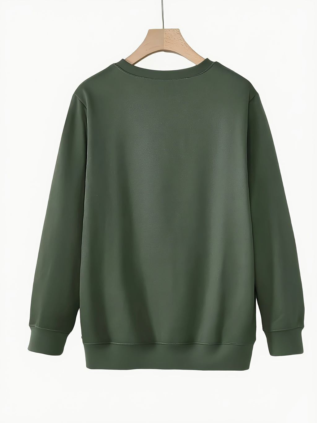 Love Life Letter Print Sweatshirt Women Round Neck Long Sleeve Casual Loose Pullover White Top Spring Fall