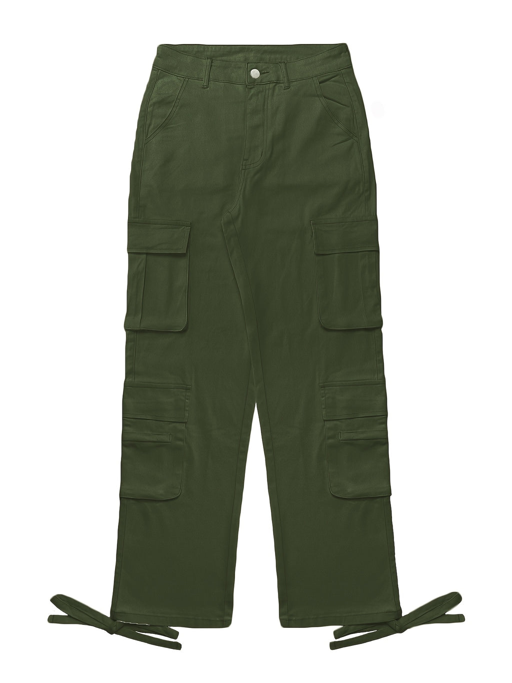 Low Waist Cargo Denim Pants Women Street Hip-Hop Style Multi Pocket Wide Leg Workwear Casual Jeans Apricot Grey Khaki S-XXL