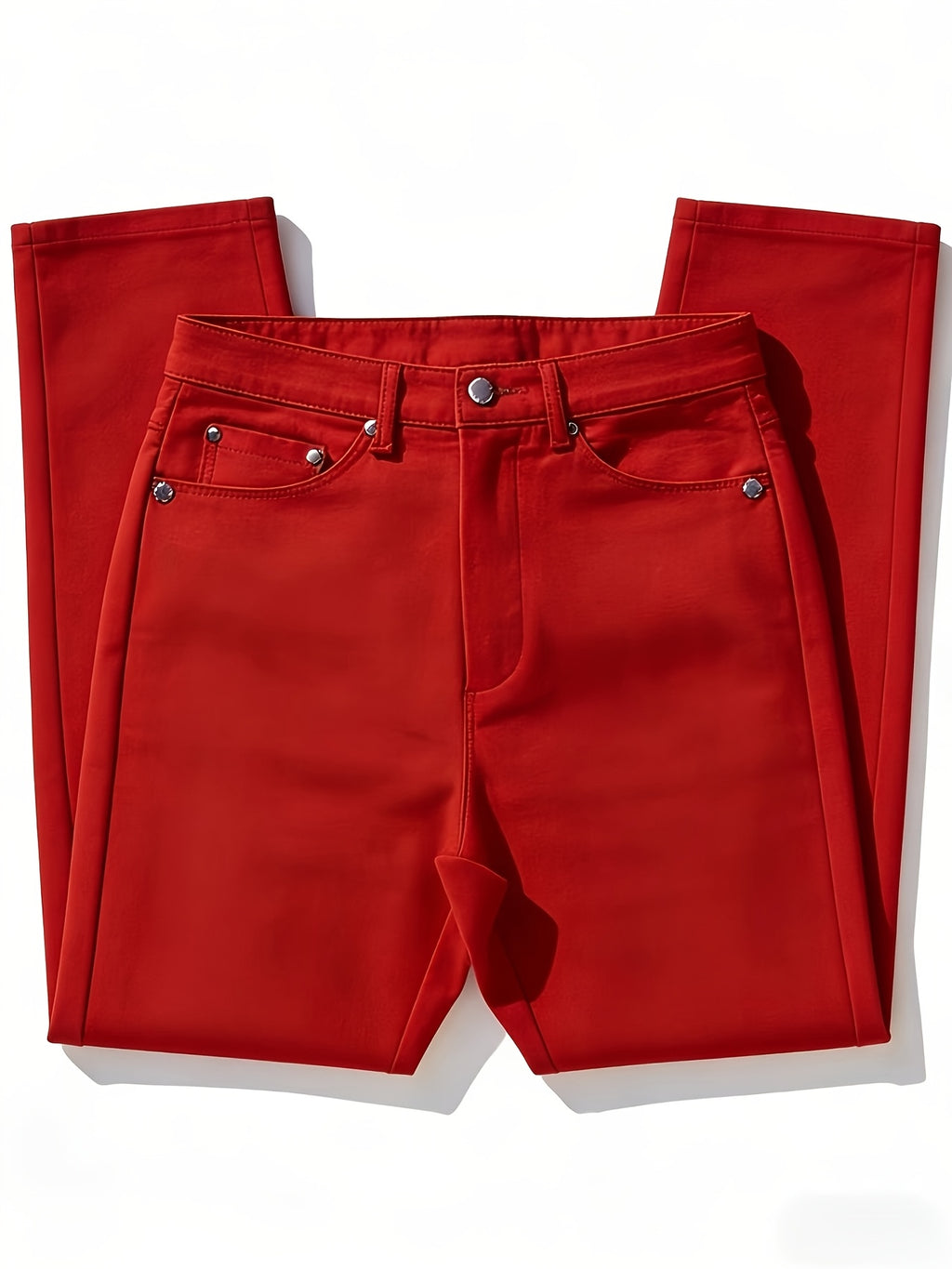 Women's Slim-Fit Stretchy Jeans Casual All Season Red Black Khaki Deep Blue S-XXL
