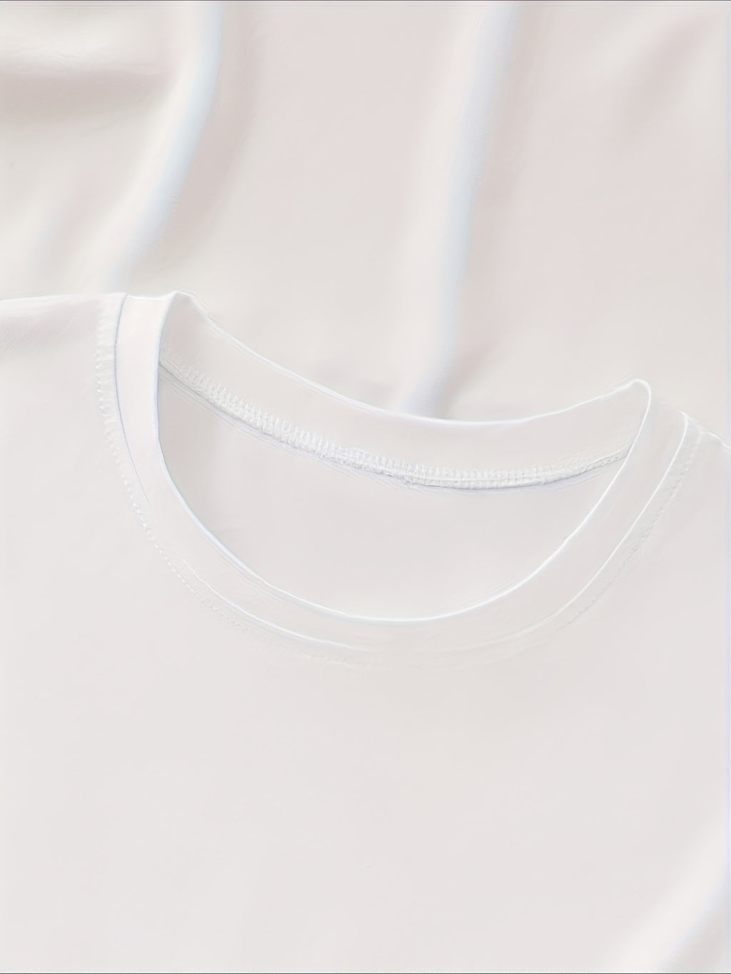 Geometric Letter Print Women T-Shirt Soft Pink Crew Neck Short Sleeve Casual Elegant Top Medium Stretch Spring Summer Fall Machine Washable