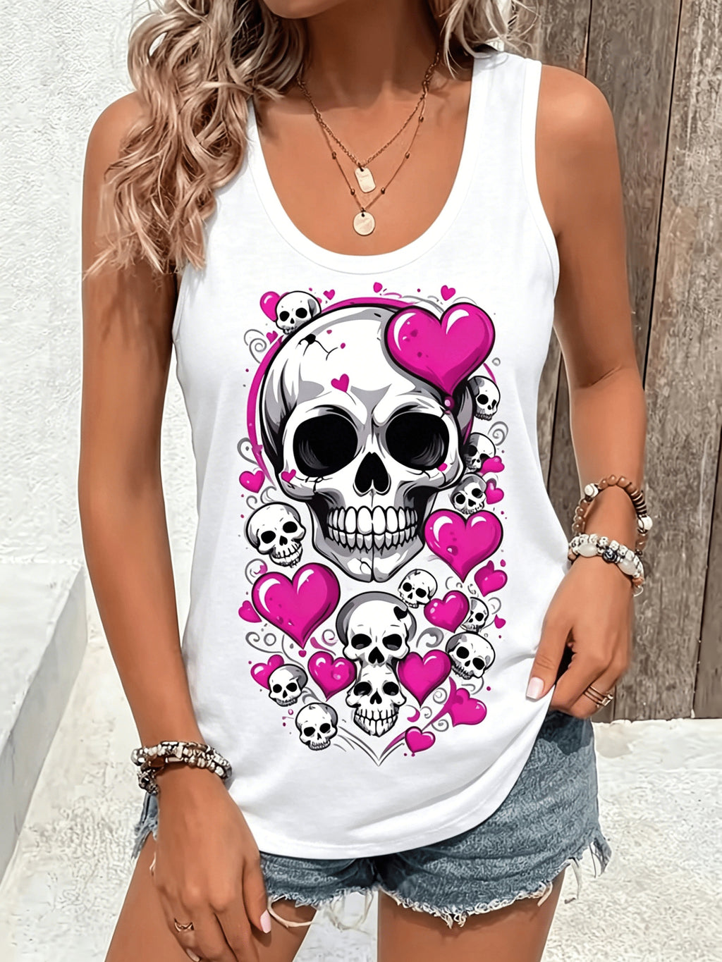 Pose Print Casual Tee Women Fun Graphic T-Shirt Short Sleeve Crew Neck Loose Fit Top Home Loungewear Going Out Gift Valentine's Day S-XXL