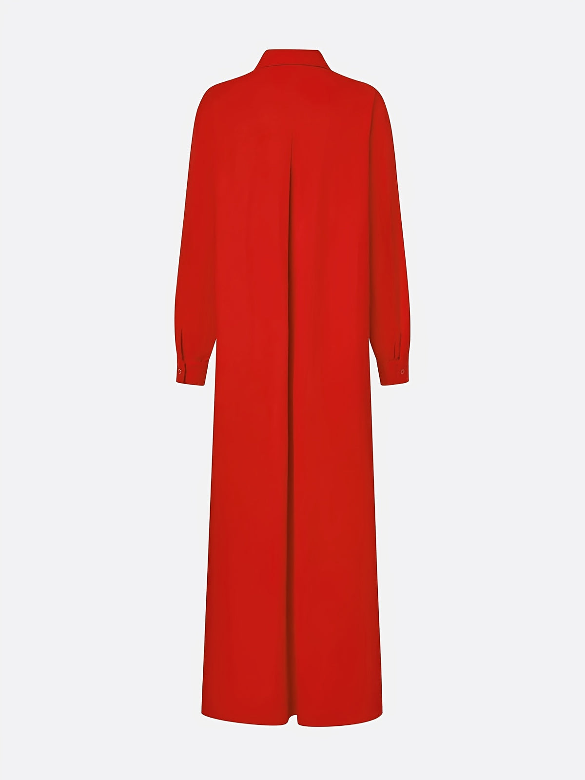 White Maxi Shirt Duster Women Long Sleeve Lapel Collar Open Front Loose Casual Layering Outerwear Cardigan Coat for Women