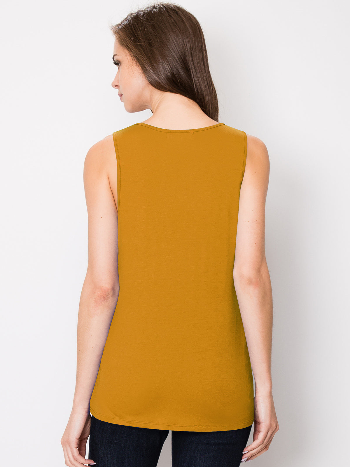 Women's Sleeveless Scoop Neck Tank Top Loose Fit Breathable Casual Layering Shirt 20 Colors Summer Essential