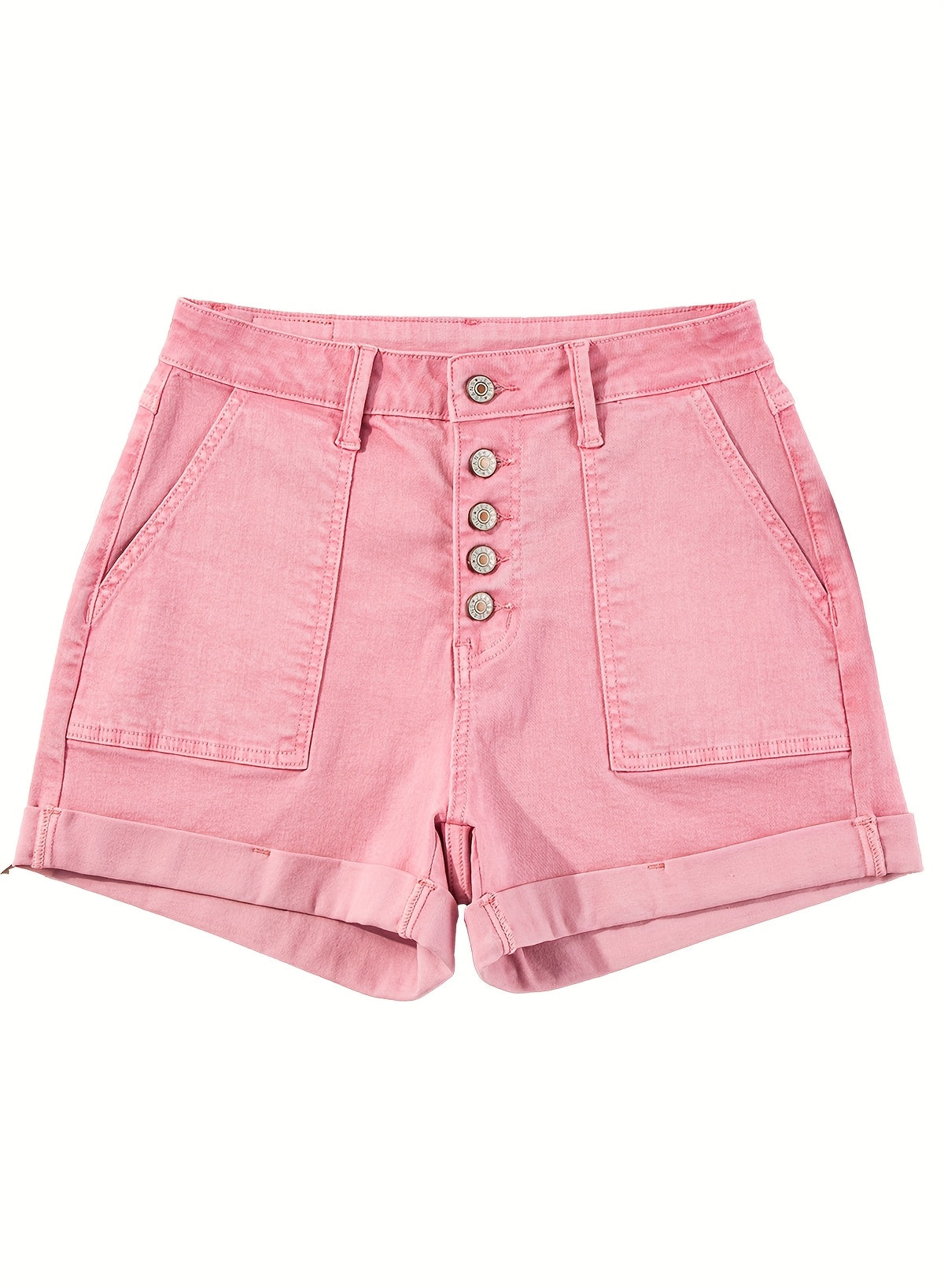 High Waist Stretch Denim Shorts Women Slim Fit Vintage Casual Summer Jean Shorts Multi-Color XS-XXL