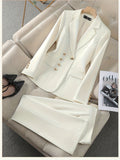 Women's Lightweight Lapel Blazer 100% Polyester 150gsm Tailored Elegant Spring Fall Business Commuting Professional Workwear Jacket