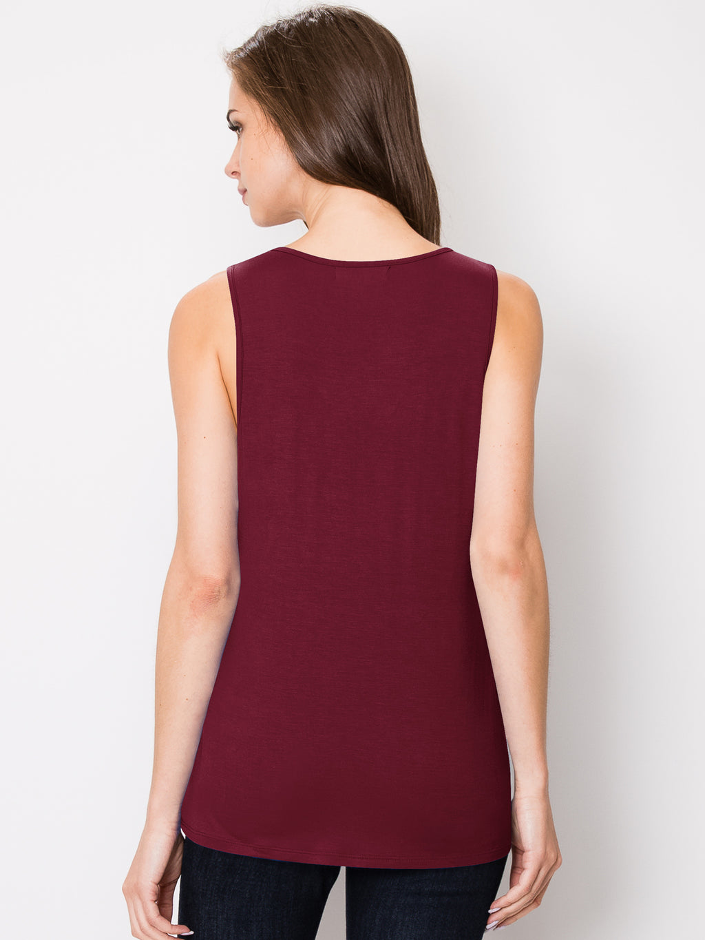 Women's Sleeveless Scoop Neck Tank Top Loose Fit Breathable Casual Layering Shirt 20 Colors Summer Essential