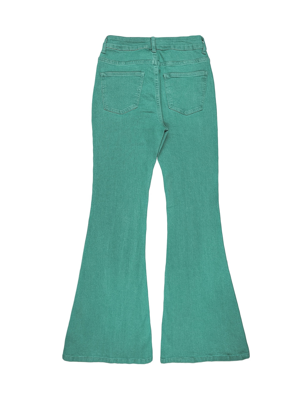 Women's Y2K Straight Leg Denim Pants High Elastic Vintage Street Style Solid Color Long Jeans Versatile Trendy Fashion Bottoms