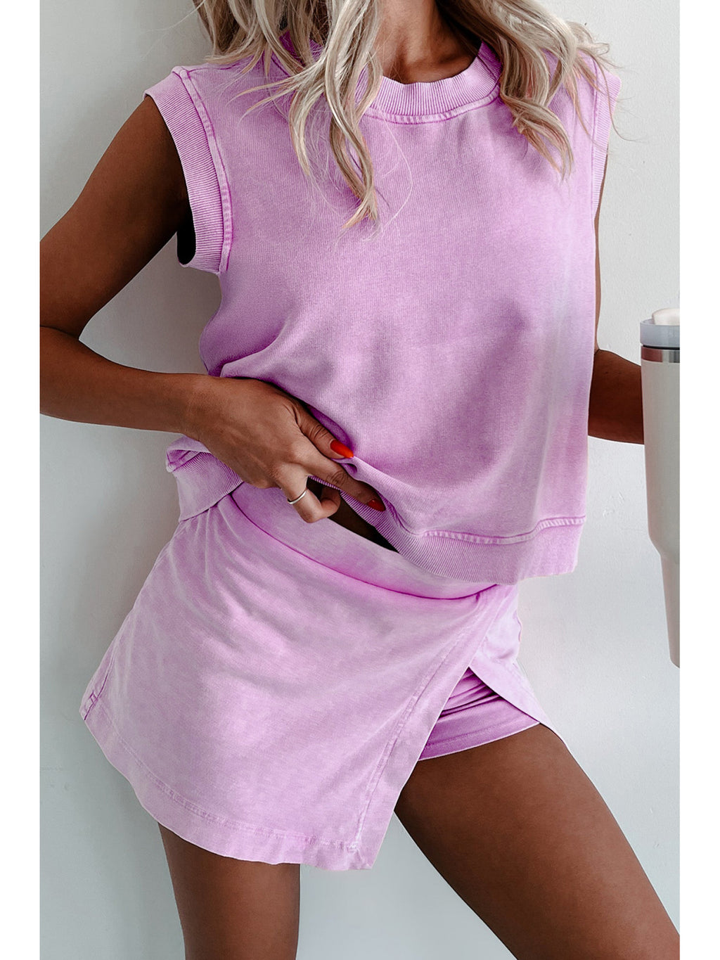 Women's Solid Color Short Sleeve T-Shirt & Pants 2pcs Set Casual Matching Outfit Spring Summer Loungewear Beige Green Purple Khaki Blue S-XL