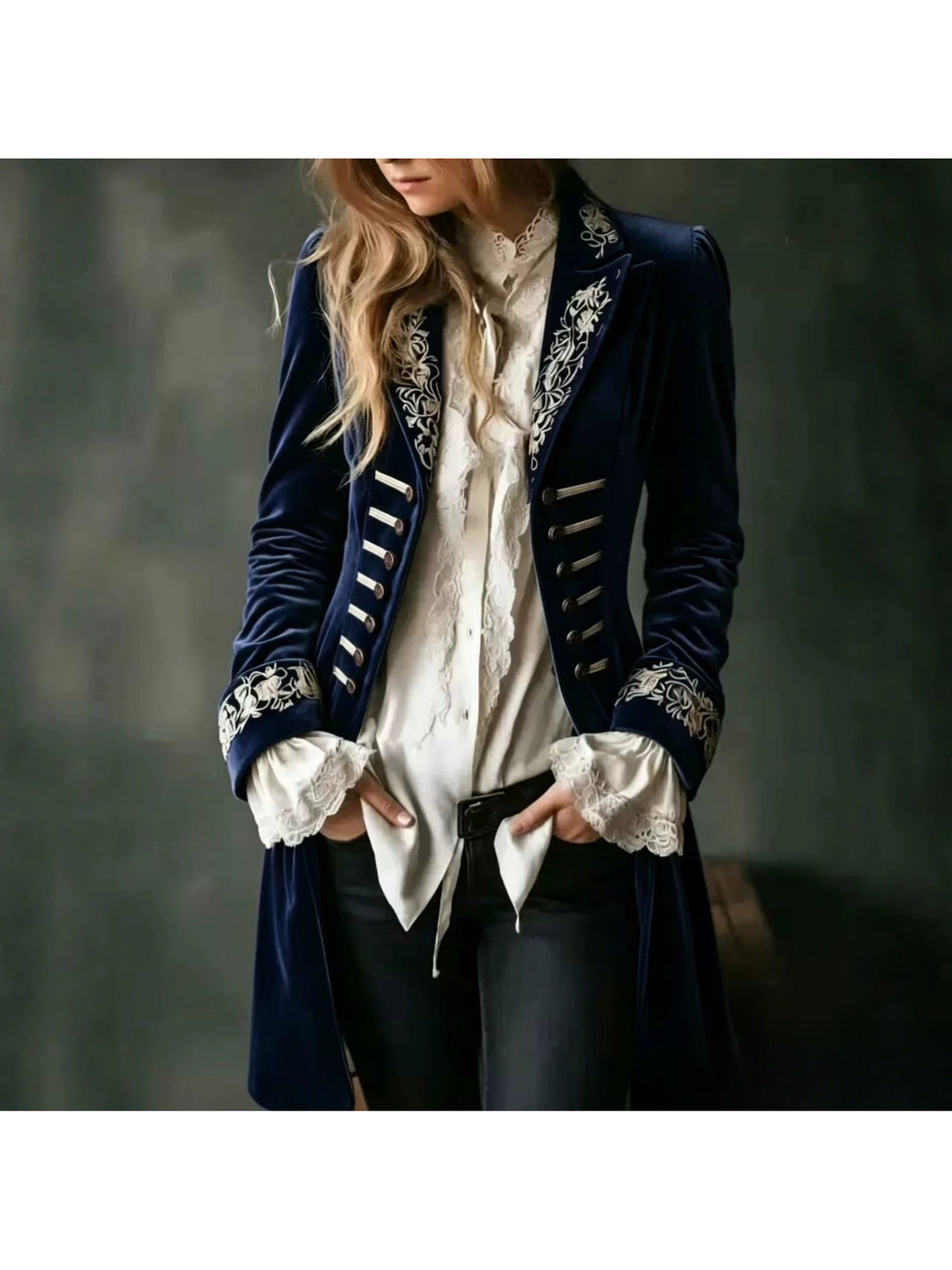 Women Elegant Casual Long Sleeve Reversible Collar Blouse Retro Work Casual Navy Black Grey Blue Peach Pink S-XXL