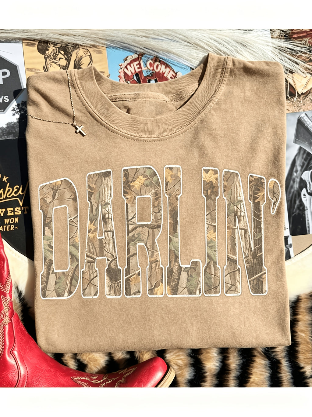 Retro Animal Letter Print T-Shirt Women Crew Neck Short Sleeve Casual Blouse Breathable Stretch Knit Spring Summer Daily Holiday Top Machine Washable S-XXL