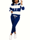 Women's 2-Piece Jogger Set Long Sleeve Sweatshirt and Sweatpants Casual Athletic Loungewear S-XXL