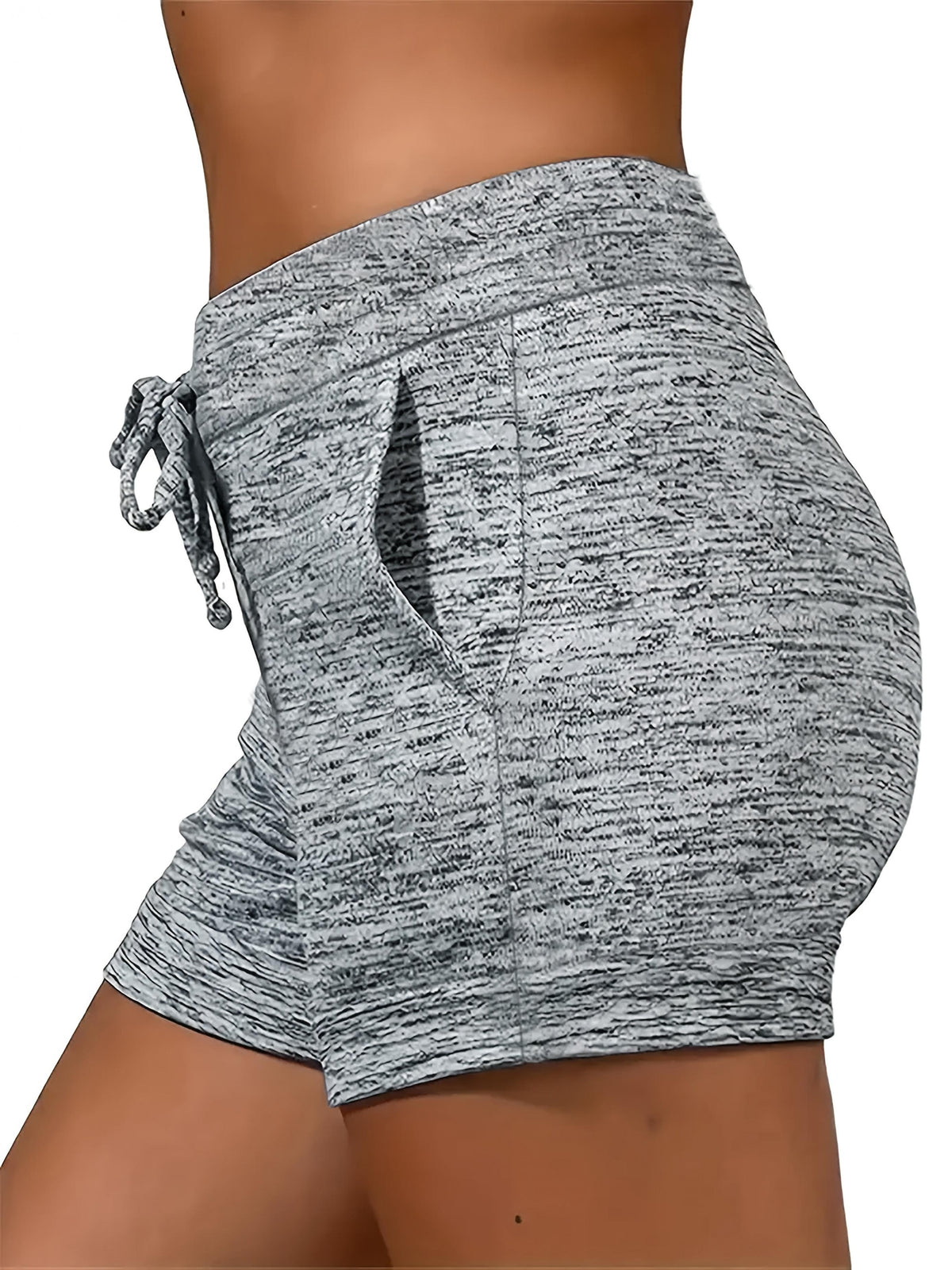 Printed Beach Vacation Shorts Women Casual Summer Holiday Loose Short Pants Light Grey Black Dark Gray S-XXL