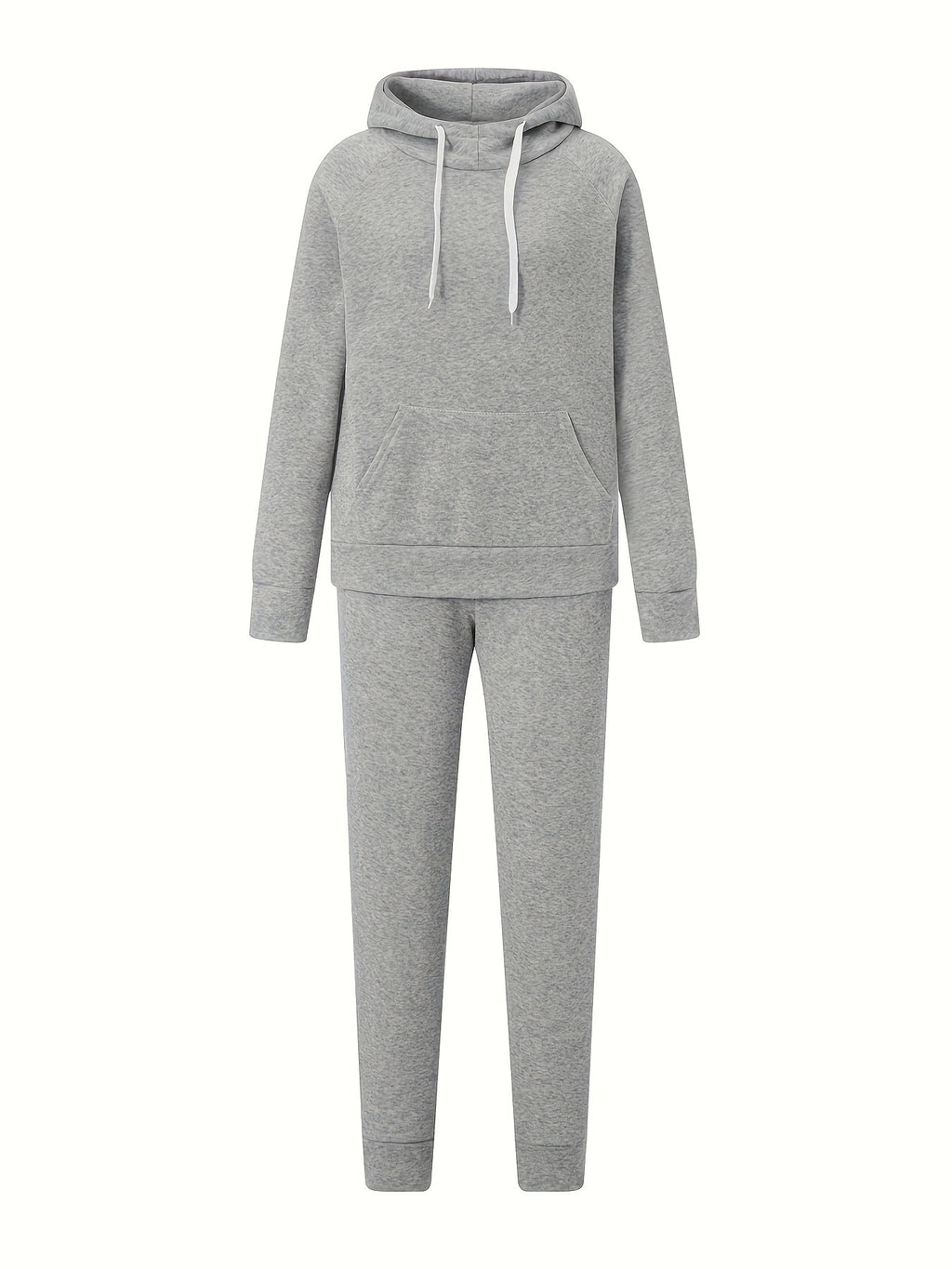 Women's 2-Piece Sweatsuit Set Slim Fit Long Sleeve Hoodie and Drawstring Jogger Pants S-XXL
