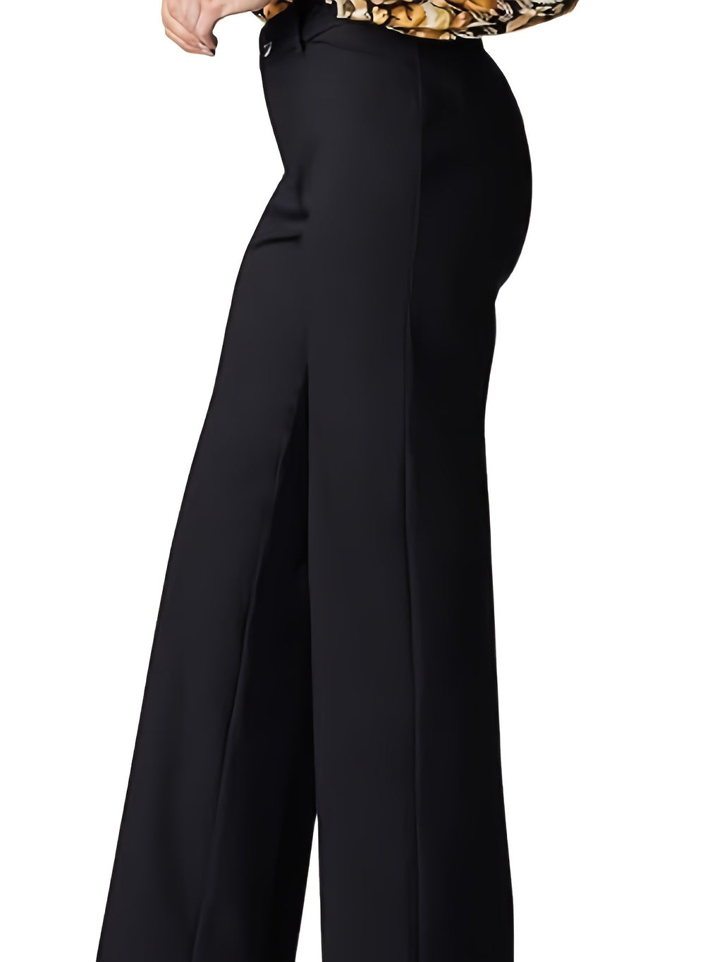 High Waist Straight Leg Pants Women Loose Elastic Waist Casual Trousers Fashionable Comfy Everyday Bottoms S-XXL