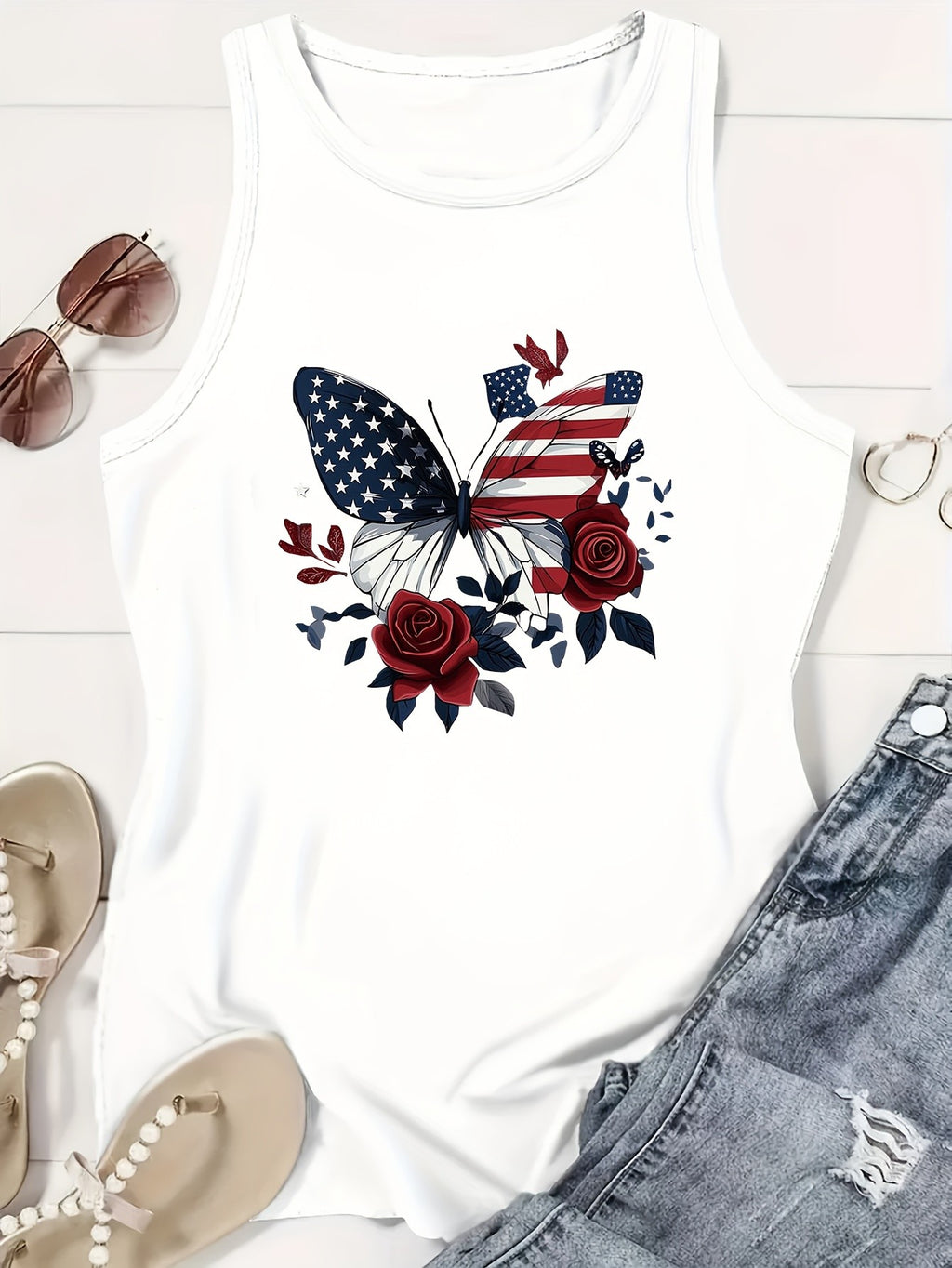 Graphic Drawing Print Tank Top Women Crew Neck Sleeveless Casual Lightweight Breathable All Season Polyester Tee S-XXL