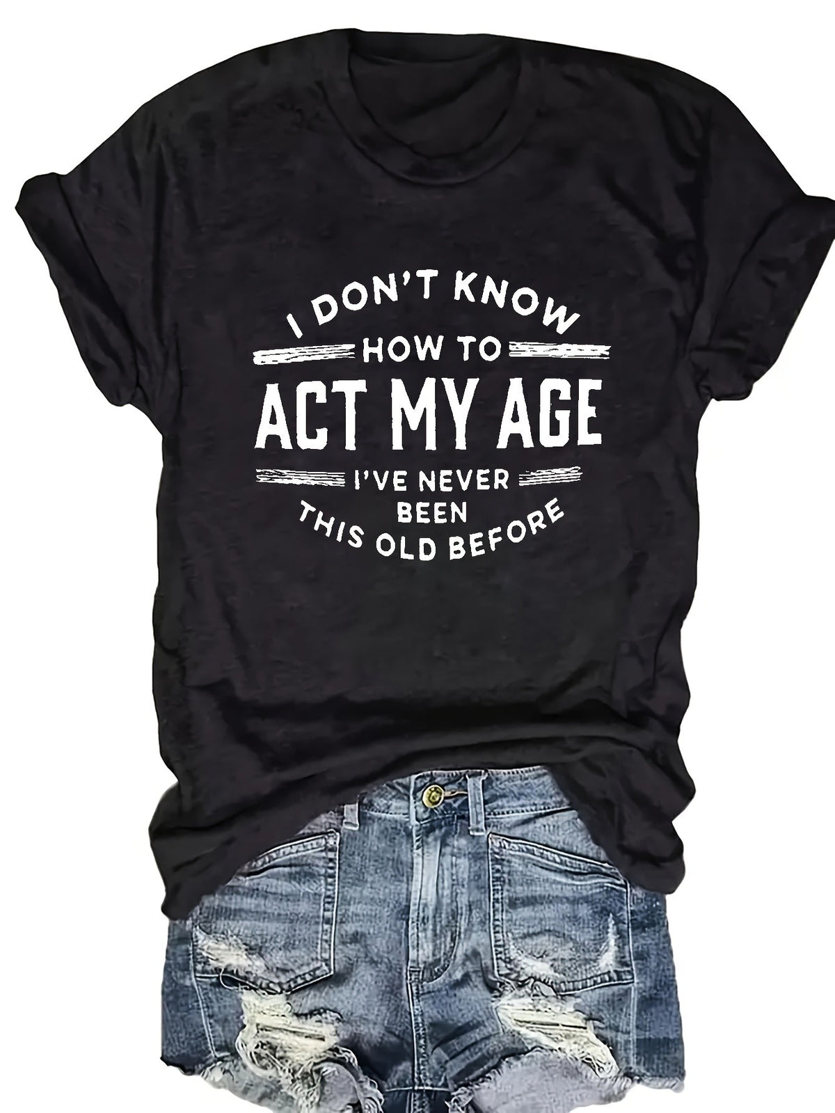 Letter Print T-Shirt Women Casual Short Sleeve Crew Neck Graphic Tee Comfortable Daily Layering Top S-XXL