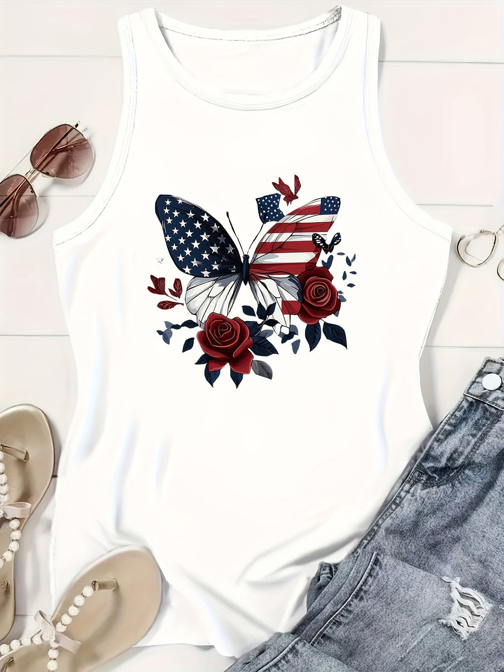 Graphic Drawing Print Tank Top Women Crew Neck Sleeveless Casual Lightweight Breathable All Season Polyester Tee S-XXL