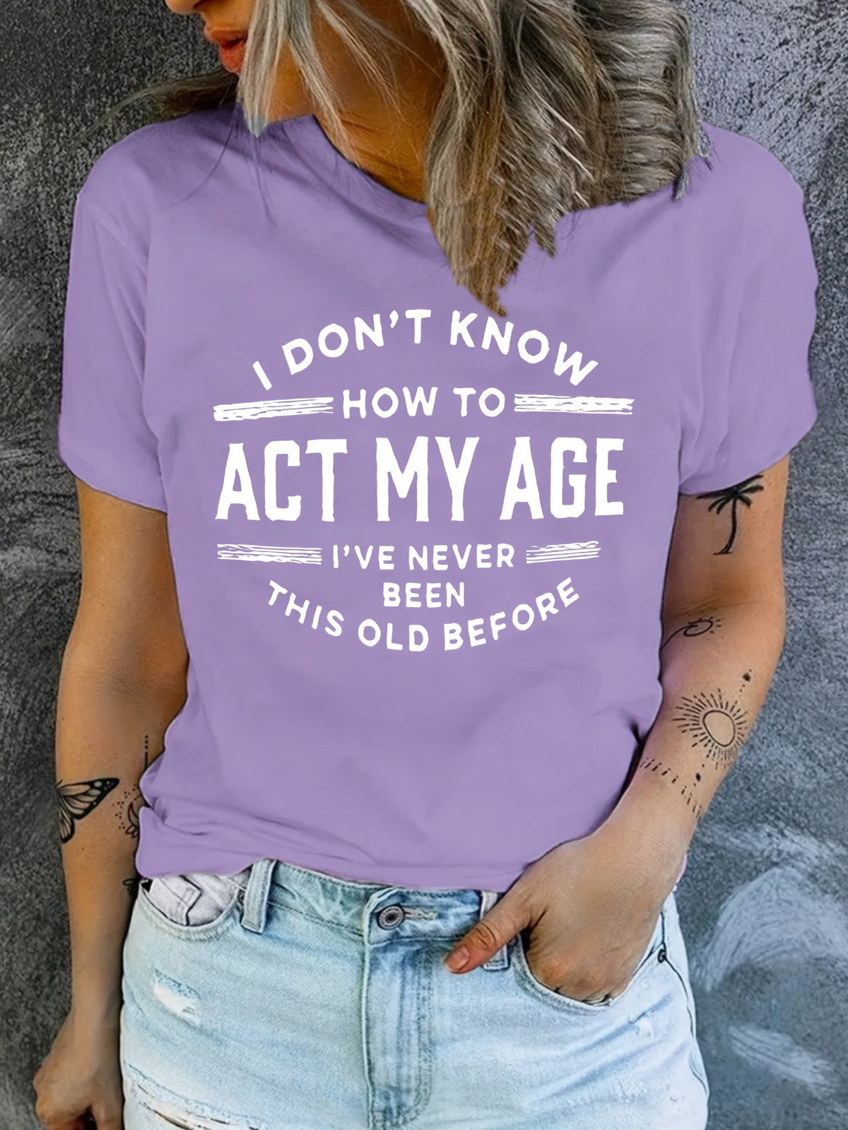 Letter Print T-Shirt Women Casual Short Sleeve Crew Neck Graphic Tee Comfortable Daily Layering Top S-XXL