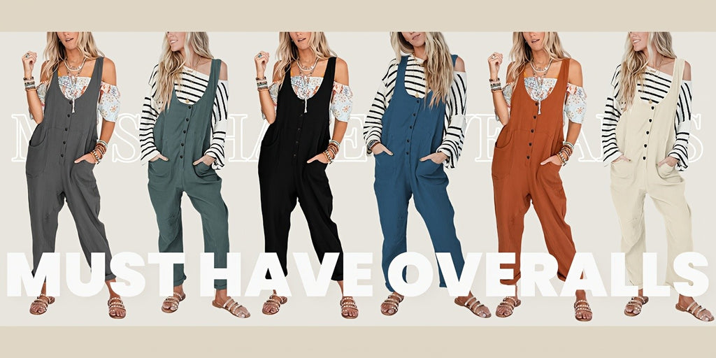 Linen Jumpsuit Women Wide Leg Casual Loose Overalls with Pockets Sleeveless Adjustable Strap Summer Palazzo Pants Romper Beige Black XS-XXL