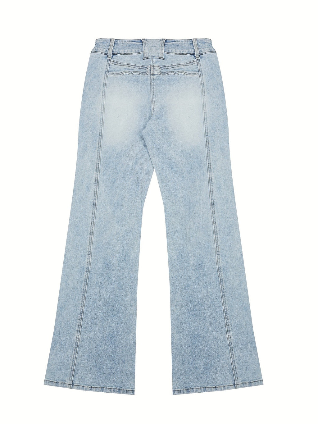 Multicolor Retro Low-Waisted Flared Jeans for Women Y2K Wide-Leg Trousers Slim Elastic Street Style XS-XXL