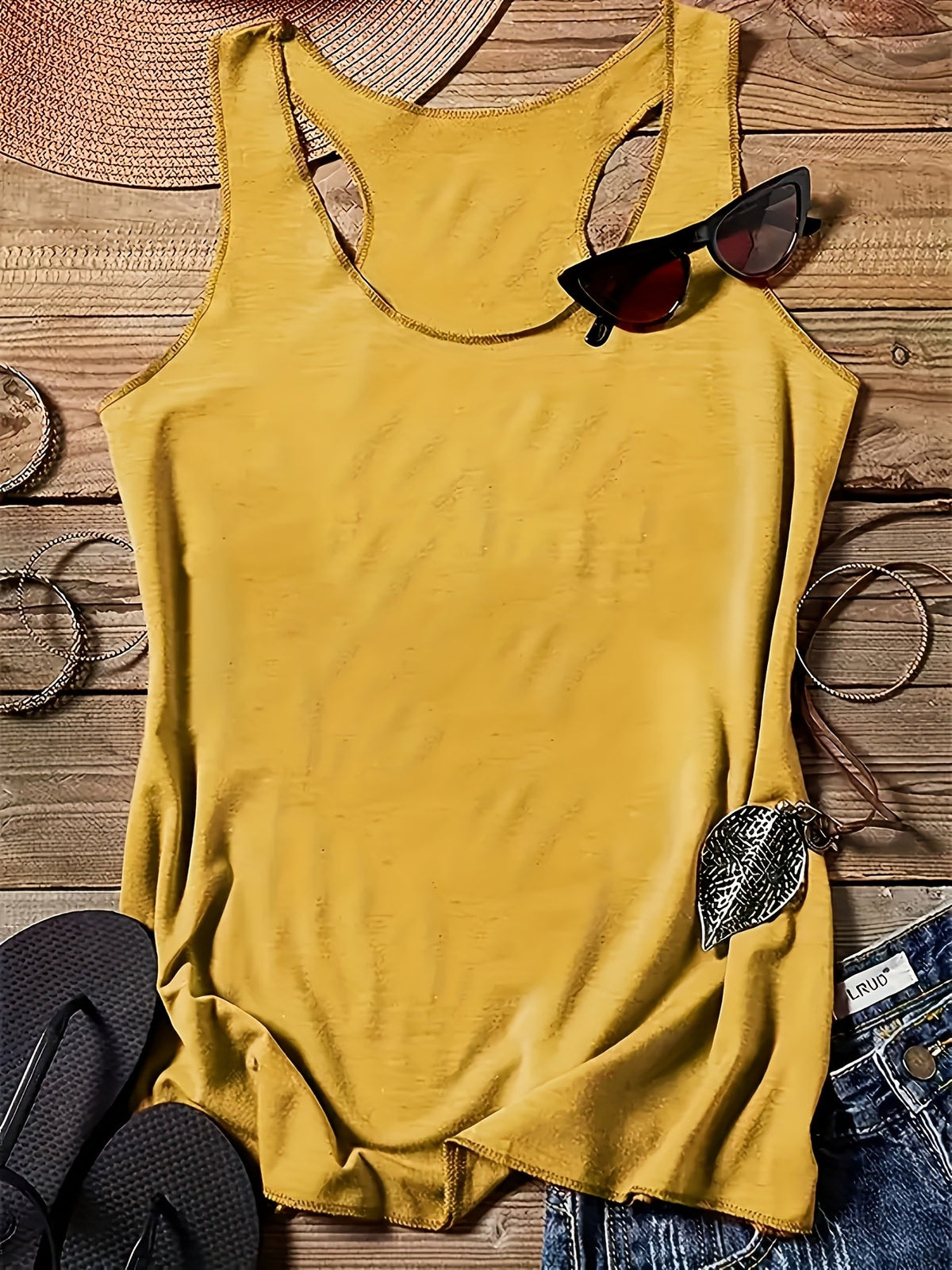 5-Pack Sleeveless Tank Tops for Women | Round Neck Stretchy Casual Cami Tops | Multipack Basic Layering Tops | Spring Summer Everyday Vest Tank Women