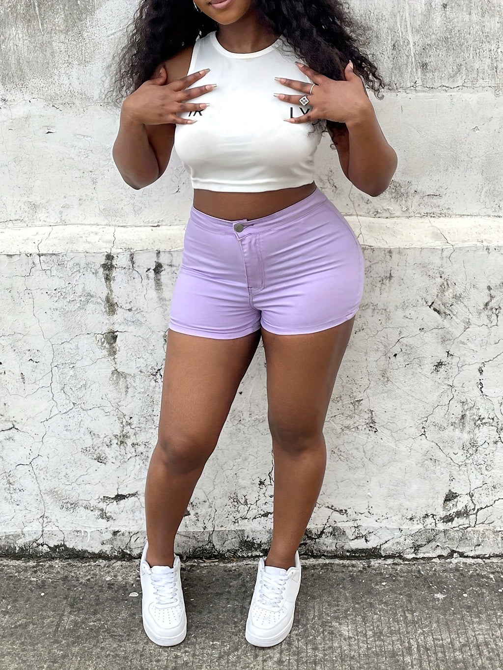 High Waist Elastic Denim Shorts Women Hip Lifting Sexy Classic Dark Blue Light Blue Medium Blue Black White S-XXL