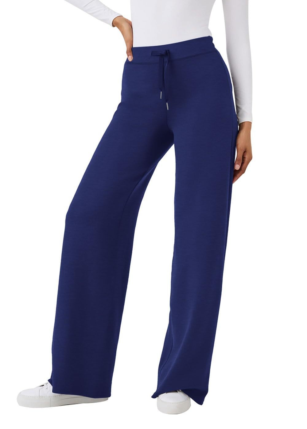 Zipper Sweatshirt Wide-Leg Pants 2 Piece Set Women Casual Tracksuit Outfit for Spring Fall - Loose Fit Jogger Co-ord Set