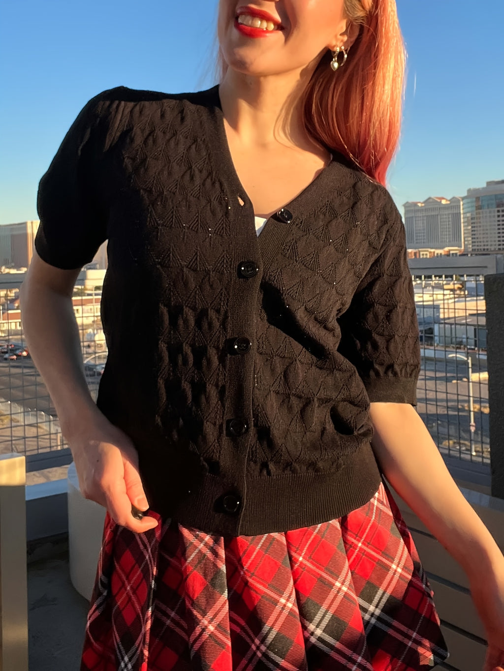 Women's Cropped Crochet Cardigan Puff Sleeve Linen Blend Sheer Lace Knit Short Top Breathable Lightweight Spring Summer Boho Fashion