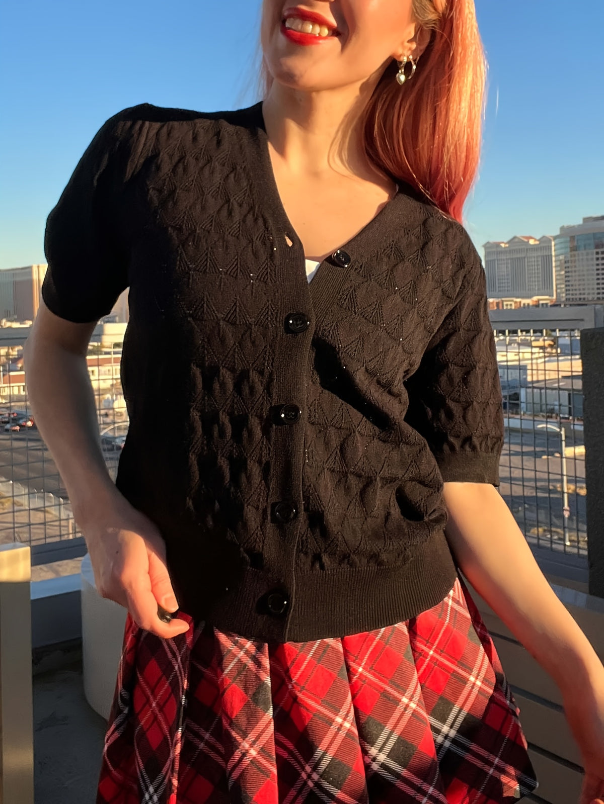 Women's Cropped Crochet Cardigan Puff Sleeve Linen Blend Sheer Lace Knit Short Top Breathable Lightweight Spring Summer Boho Fashion