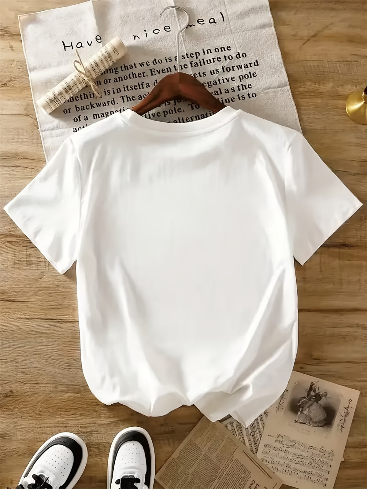 Women's Aloha Hibiscus Graphic Print T-Shirt 100% Cotton Crew Neck Short Sleeve Summer Beach Casual Tee