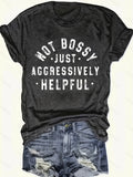 Soft Knit Alphabet Positioning Tee Women Crew Neck Short Sleeve 180gsm 95% Polyester Flexible Casual Spring Summer Top S-XXL