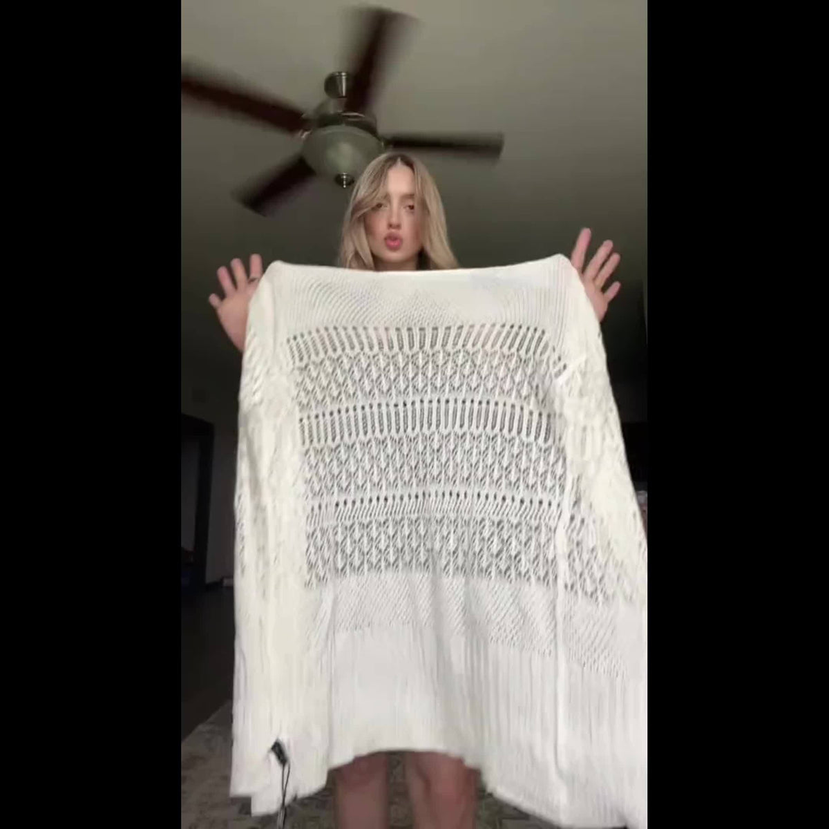 Women's Crochet Cardigan Kimono Long Sleeve Lace Up Front Lightweight Open Front Sweater Layering Top Spring Fall Beach Cover Up