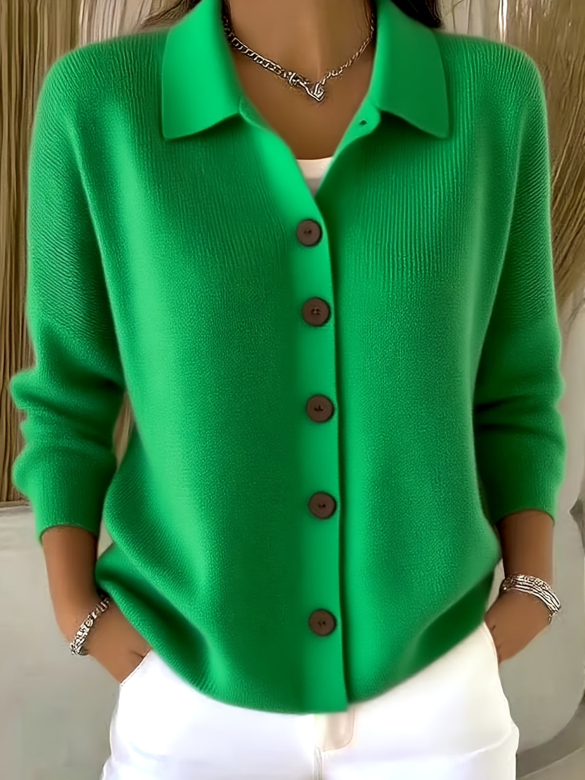 Women's Oversized Cardigan Sweater Button Up Long Sleeve Knit Jacket Casual Outwear Trendy Fall Winter Cozy Layering Coat