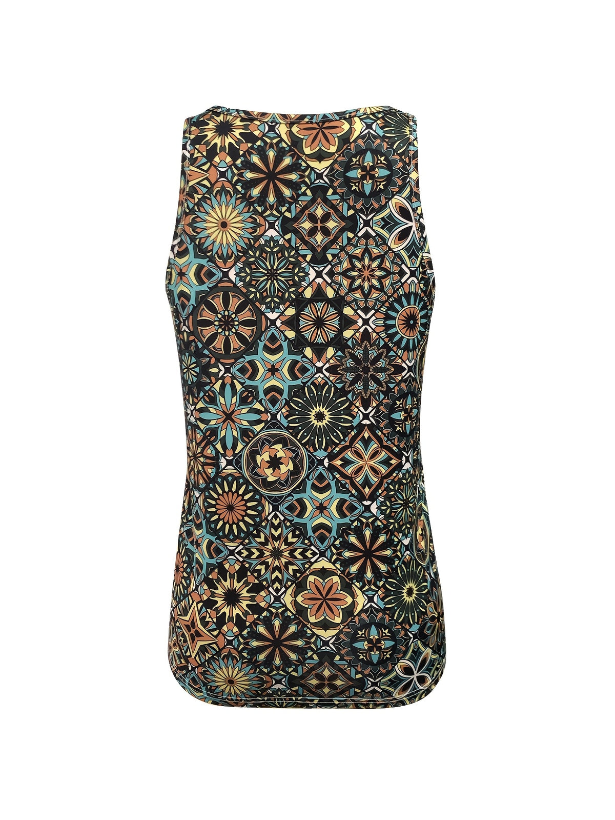 Vintage Floral Print Boho Vest Top Women Sleeveless Casual Vacation Cami Blouse Lightweight Summer Tank Top Mixed Colors S-XXL