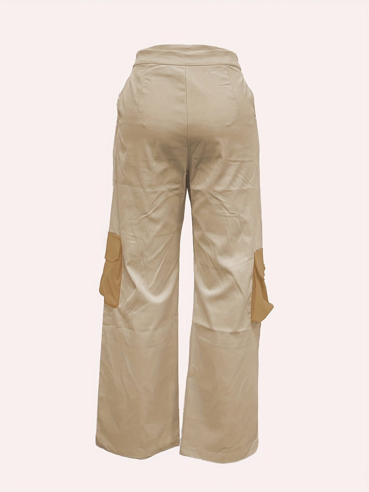 Women's Fashion Long Overalls Casual Bib Pants Khaki Royal Blue Camel XS XL XXL