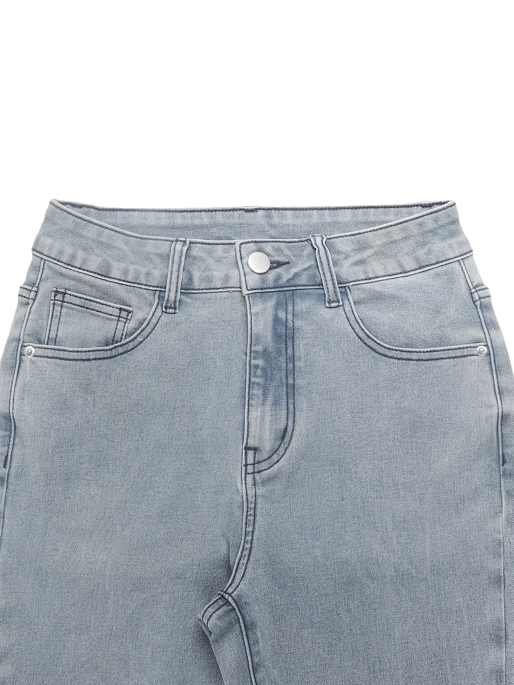 Women's Y2K Straight Leg Denim Pants High Elastic Vintage Street Style Solid Color Long Jeans Versatile Trendy Fashion Bottoms